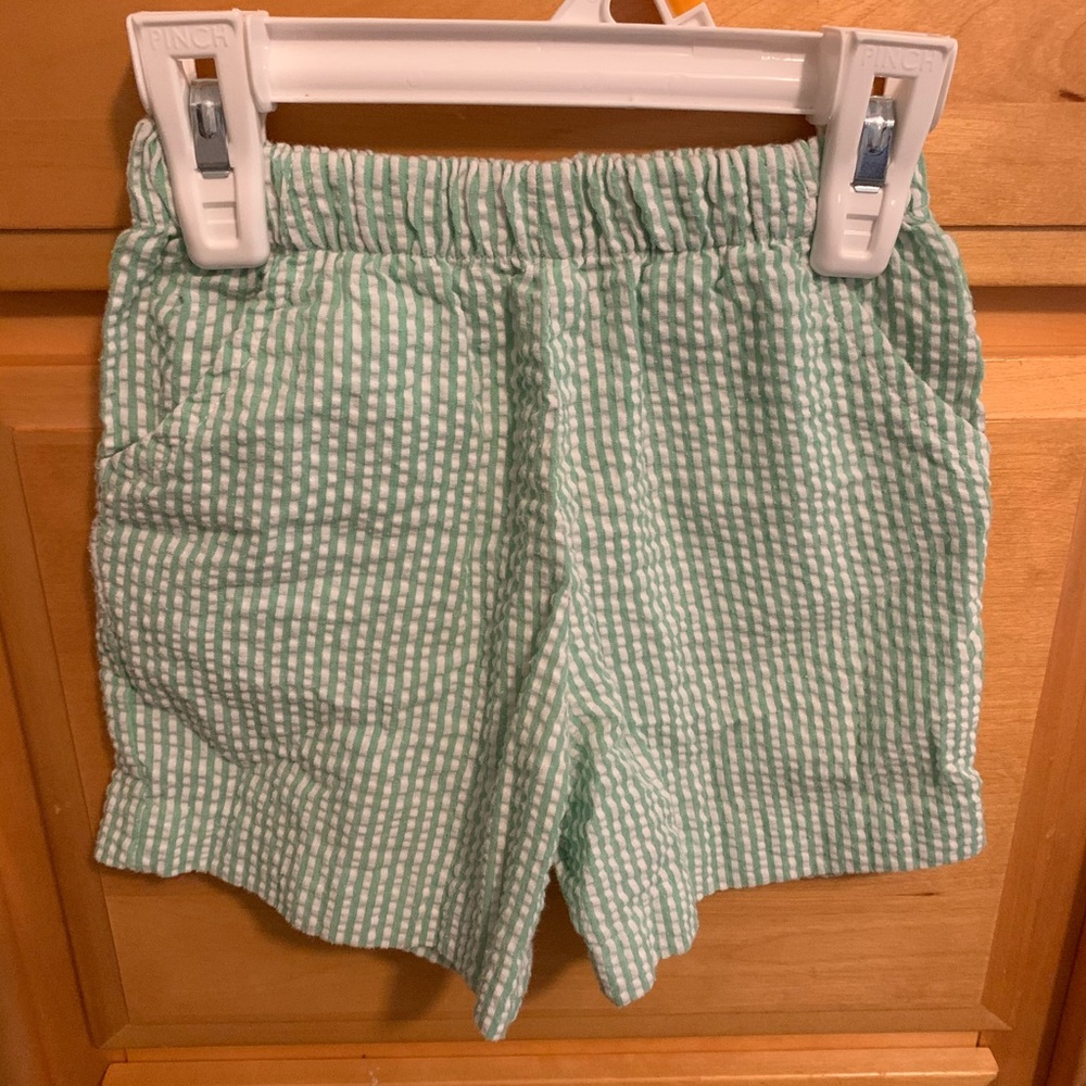 Bailey Boys seersucker green shorts, 2T